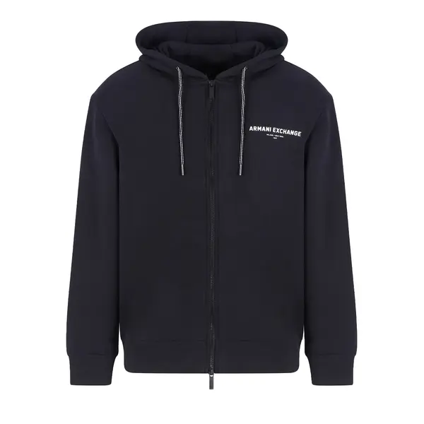Zip-up hoodie navy blue L