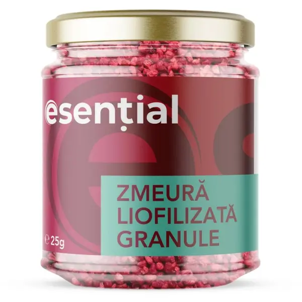 Zmeura Liofilizata Ganule Esential'aroms, 25 g