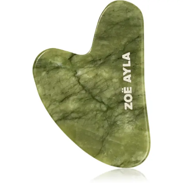 Zoë Ayla Luxurious Jade Gua Sha Therapy Tool accesoriu de masaj 1 buc