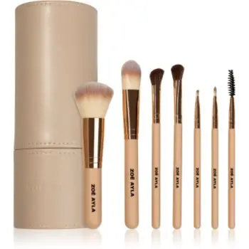 Zoë Ayla Makeup Brush Set 7 Piece set de pensule cu husă