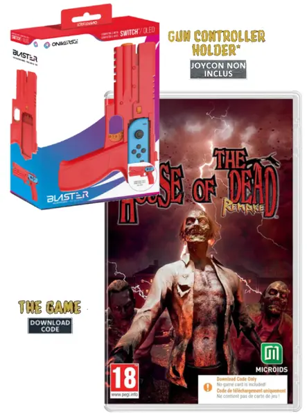 Zombie Survival Pack House Of The Dead Remake Code In Box & Blaster