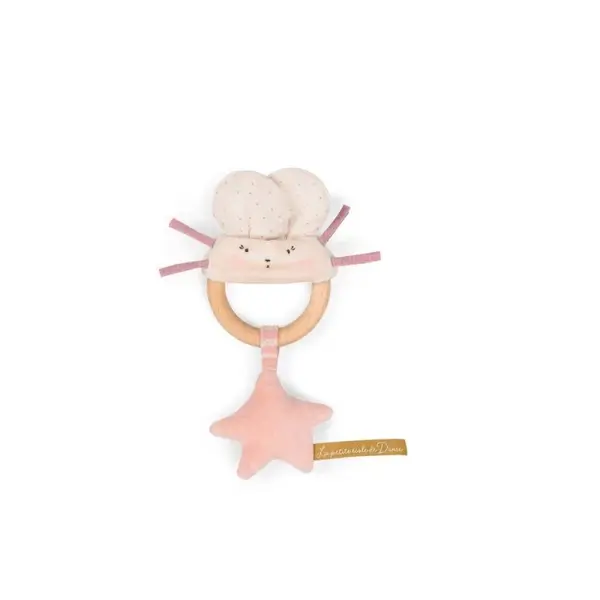 Zornaitoare cu inel de lemn Soricel , Moulin Roty