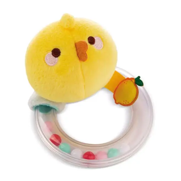 Zornaitoare de plus cu inel Nici Molang 11 cm Ratusca