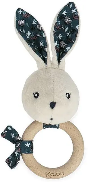 Zornăitoare pentru bebeluși cu inel Kaloo - Bunny Nature