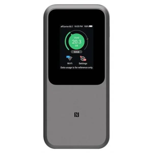 ZTE Router mobil ZTE MU5120, 5G, Wi-Fi 6, Dual Band, pana la 3600 Mbps, baterie 10.000 mAh, ecran tactil