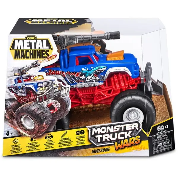 Zuru Metal Machines Monster Truck Wars, ZURU, Jawsome 4 ani+