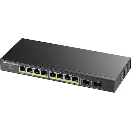 ZyXEL Switch ZyXEL GS1100-10HP, 10 x 10/100/1000 Mbps, Gigabit Ethernet, PoE, Rackmount