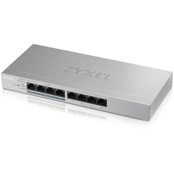 ZyXEL Switch ZyXEL GS1200-8HPV2-EU010, 8 Porturi, Gigabit, 4 x PoE