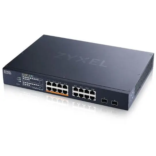 ZyXEL Switch ZyXEL XMG1915-18EP-EU0101F, Smart Managed, Layer 2, POE+, 16 porturi, 2.5 G